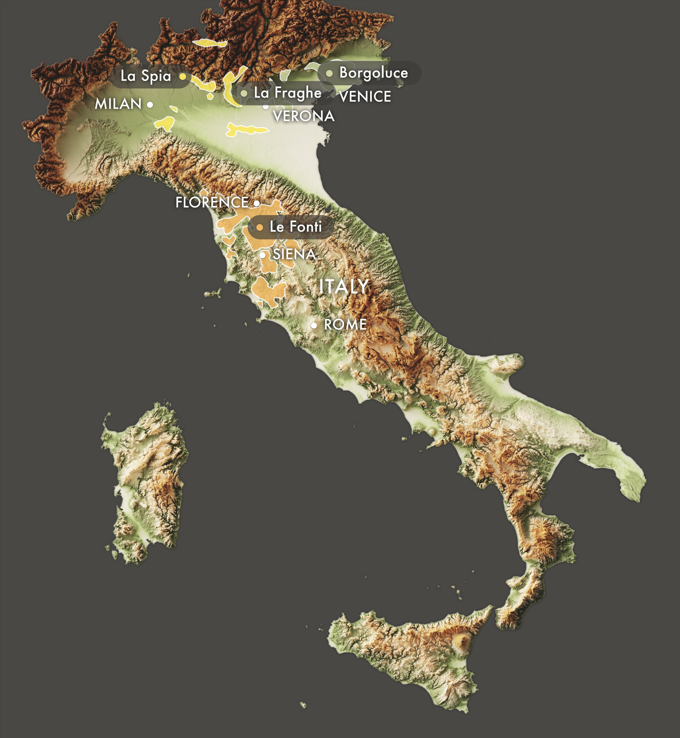 Italy region map